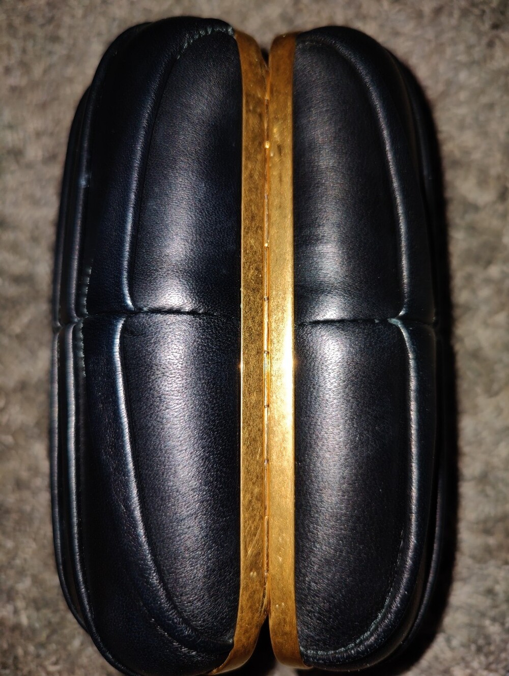 Alexander McQueen Skull Mohawk Clutch Bag In Black Leather - Picture 5 of 5
